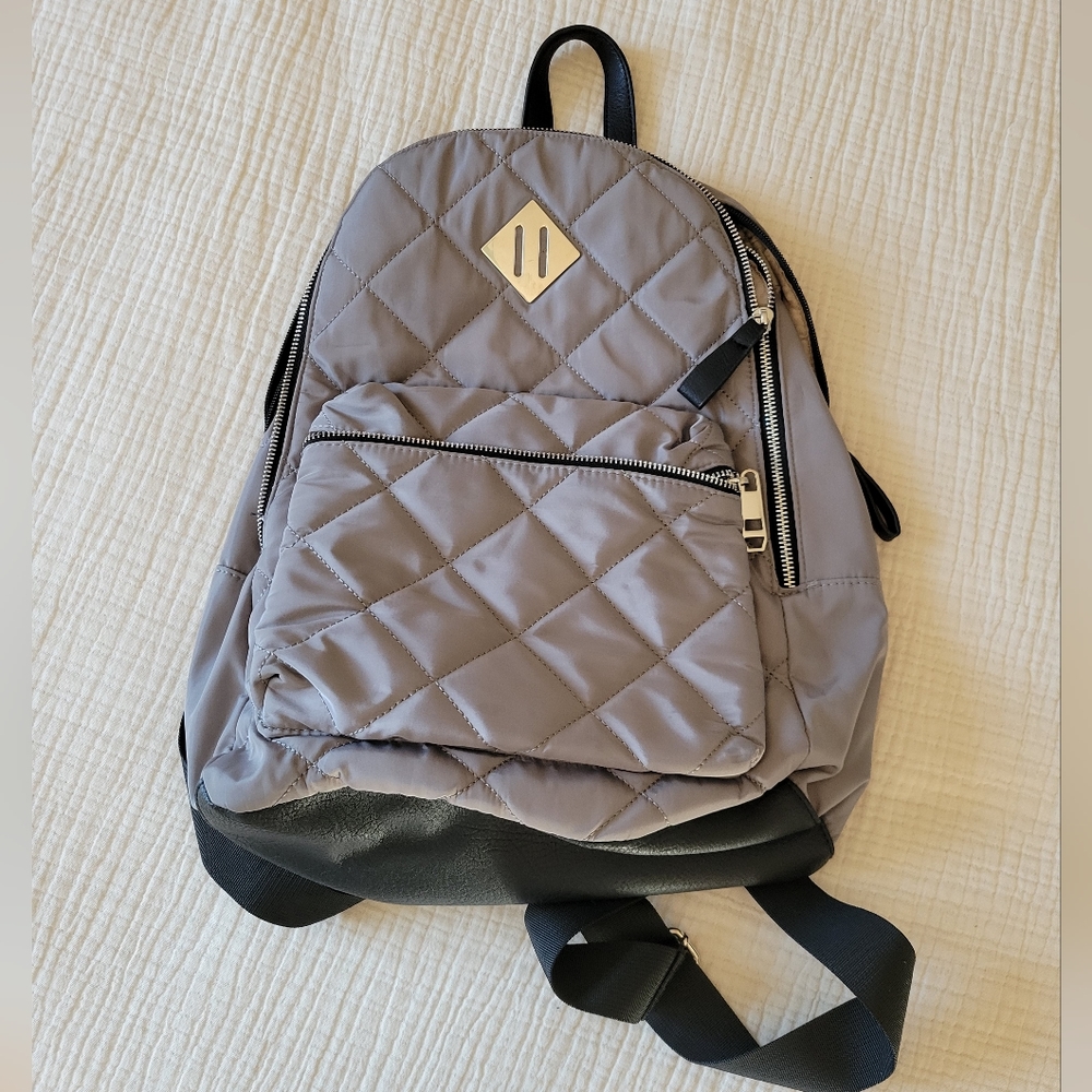 Madden Girl Gray Satin effect Backpack